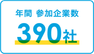 参加企業数390社