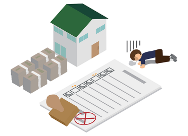 住宅ローン審査に落ちる主な理由